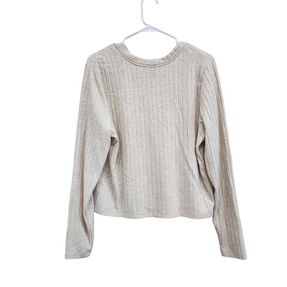 Universal Thread Cream Oatmeal Color Button Front Long Sleeve Cardigan Size XXL - Picture 2 of 7